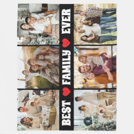 Best family ever 6photo collage  fleecedecke
