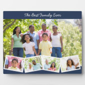 Best Family Ever - Custom Foto Leimblues Fotoplatte (Vorderseite)