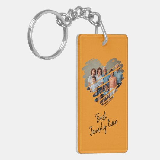 Best Family je Custom Foto Schlüsselanhänger (Vorderseite links)