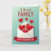 Best Family Valentines Day Card Karte (Gelbe Blume)