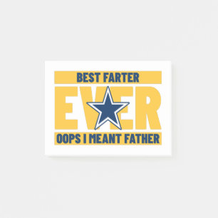 Best Farter Ever Oops I Meant Father Post-it Klebezettel