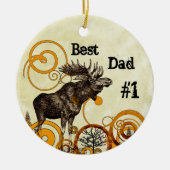 Best Father Award Ornaments Keramikornament (Vorne)