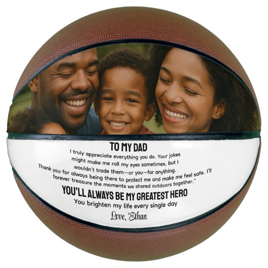 Best Father Ever Basketball – Personalized Father (Vorderseite)