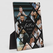Best Father Ever Modern Photo Collage Keepsake Fotoplatte (Seite)