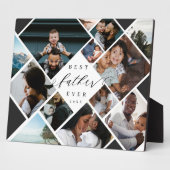 Best Father Ever Modern Photo Collage Keepsake Fotoplatte (Seite)