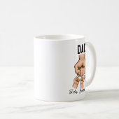 Best Father Ever Mug – Personalized Father’s Day Kaffeetasse (VorderseiteRechts)