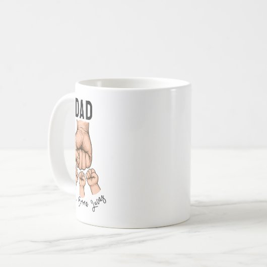 Best Father Ever Mug – Personalized Father’s Day Kaffeetasse (Vorderseite Links)