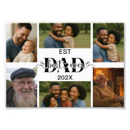 Best Father Ever – Personalized Photo Collage  Fotodruck