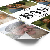 Best Father Ever – Personalized Photo Collage Fotodruck (Ecke)