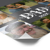 Best Father Ever – Personalized Photo Collage Fotodruck (Ecke)