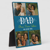 Best Father Ever Personalized Photo Collage Fotoplatte (Seite)