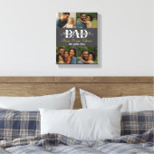 Best Father Ever Personalized Photo Collage Leinwanddruck (Insitu (Schlafzimmer))