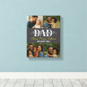 Best Father Ever Personalized Photo Collage Leinwanddruck (Insitu (Holzboden))