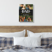 Best Father Ever Personalized Photo Collage Leinwanddruck (Insitu (Schlafzimmer))