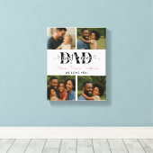Best Father Ever Personalized Photo Collage Leinwanddruck (Insitu (Holzboden))