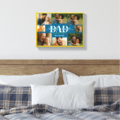 Best Father Ever personalized photo collage Leinwanddruck (Insitu (Schlafzimmer))