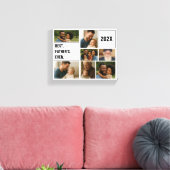 Best Father Ever Photo Collage and Custom Text Leinwanddruck (Insitu (Wohnzimmer))