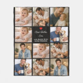 Best Father Ever Photo Collage | Personalized  Fleecedecke (Vorderseite)