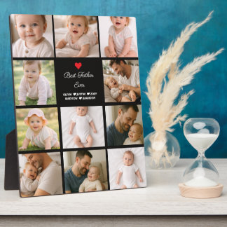Best Father Ever Photo Collage | Personalized  Fotoplatte