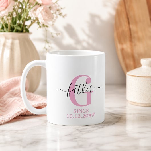 Best Father Monogram | Personalisierter Vatertag Kaffeetasse