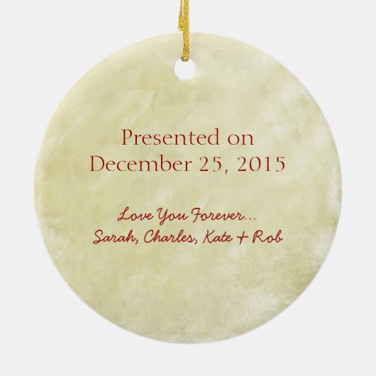 Best Father Moose Award Ornaments Keramikornament (Hinten)