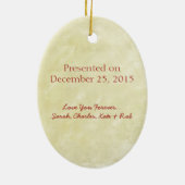 Best Father Moose Award Ornaments Keramikornament (Hinten)