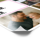 Best father's Ever Photo Collage and Custom Text Fotodruck (Ecke)