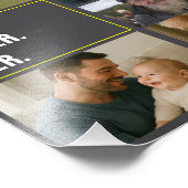 Best father's Ever Photo Collage and Custom Text Fotodruck (Ecke)