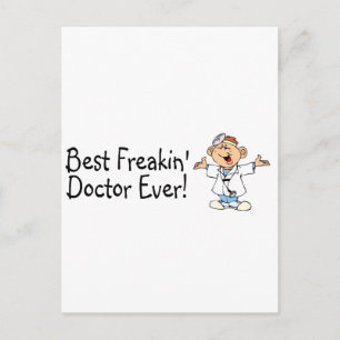Best Feakin Doctor Ever Postkarte