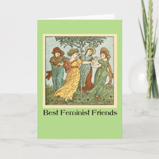 Best feminist friends karte (Vorderseite)