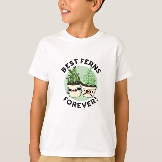 Best Ferns Forever Funny BESTE FREUNDIN Puff T-Shirt (Vorderseite)