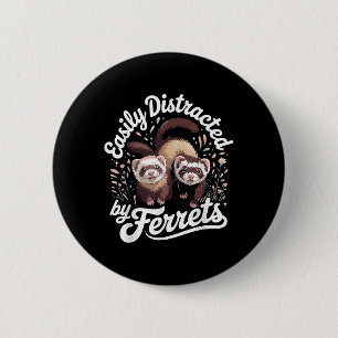 Best Ferret Art für Männer Frauen Kinder Spartakus Button