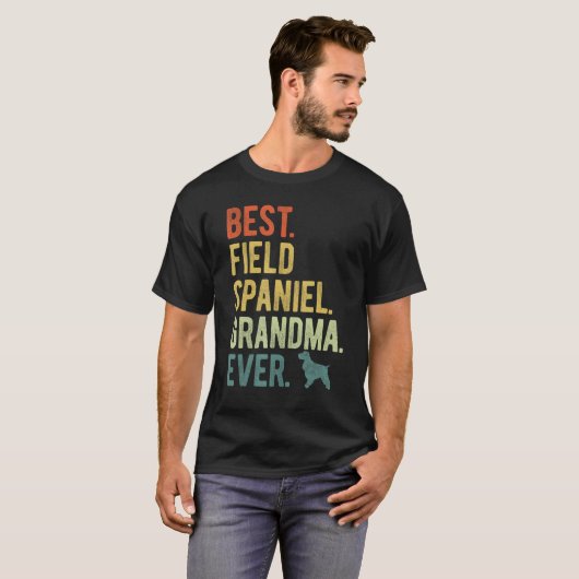 Best Field Spaniel Grandma Ever Dog  Mother s Day T-Shirt (Vorne ganz)