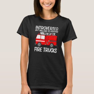 Best Fire LKW Art for Men Fire LKW Feuerwehr T-Shirt
