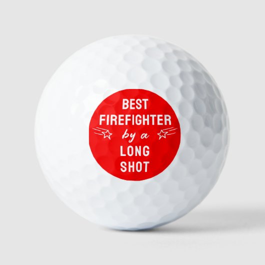 Best Firefighter Golf Balls Golfball (Vorderseite)