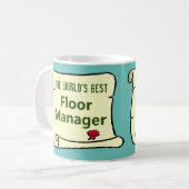 Best Floor Manager. Kaffeetasse (Vorderseite Links)
