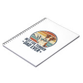 Best Fox Terrier Dad Ever Vintage Dog Lover Shirt_ Notizblock (Linke Seite)