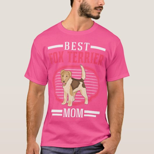 Best Foxterer Mama Drahthaar Fox Terrier T-Shirt (Vorderseite)