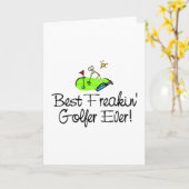 Best Freakin Golfer Ever (1) Karte (Gelbe Blume)