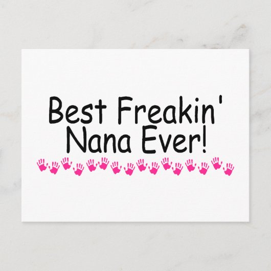 Best Freakin Nana Ever Postkarte (Vorderseite)
