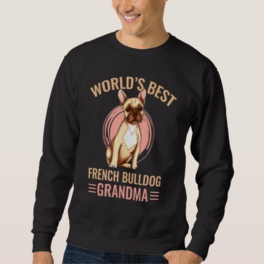 Best French Bulldog Oma Sweatshirt (Vorderseite)