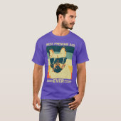 Best Frenchie Dad Design Men Father French Bulldog T-Shirt (Vorne ganz)