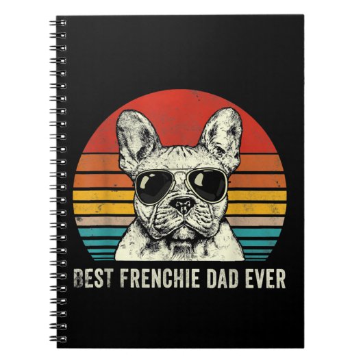 Best Frenchie Vater Ever Funny French Bulldog Vate Notizblock (Vorderseite)