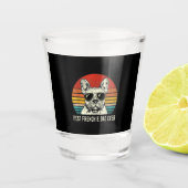 Best Frenchie Vater Ever Funny French Bulldog Vate Schnapsglas (Vorderseite)