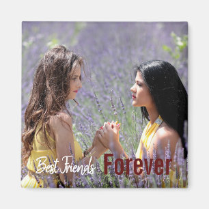 Best Frends Forever Girly Niedliches Foto Magnet