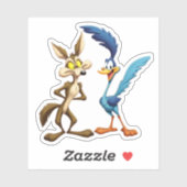 Best Frenemies Forever - Retro Cartoon Duo Vinyl  Aufkleber (Blatt)