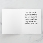 **BEST FREUND** GEBURTSTAG WISHER CARD KARTE (Innenseite)
