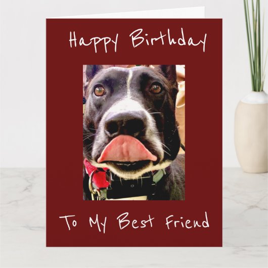 **BEST FREUND** GEBURTSTAG WISHER CARD KARTE (Vorderseite)