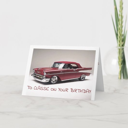 **BEST FREUND** UND A **CLASSIC** AM GEBURTSTAG KARTE (Vorderseite)