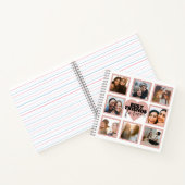 BEST FREUNDS Foto Collage Rose Goldenes Herz Notizblock (Innenseite)